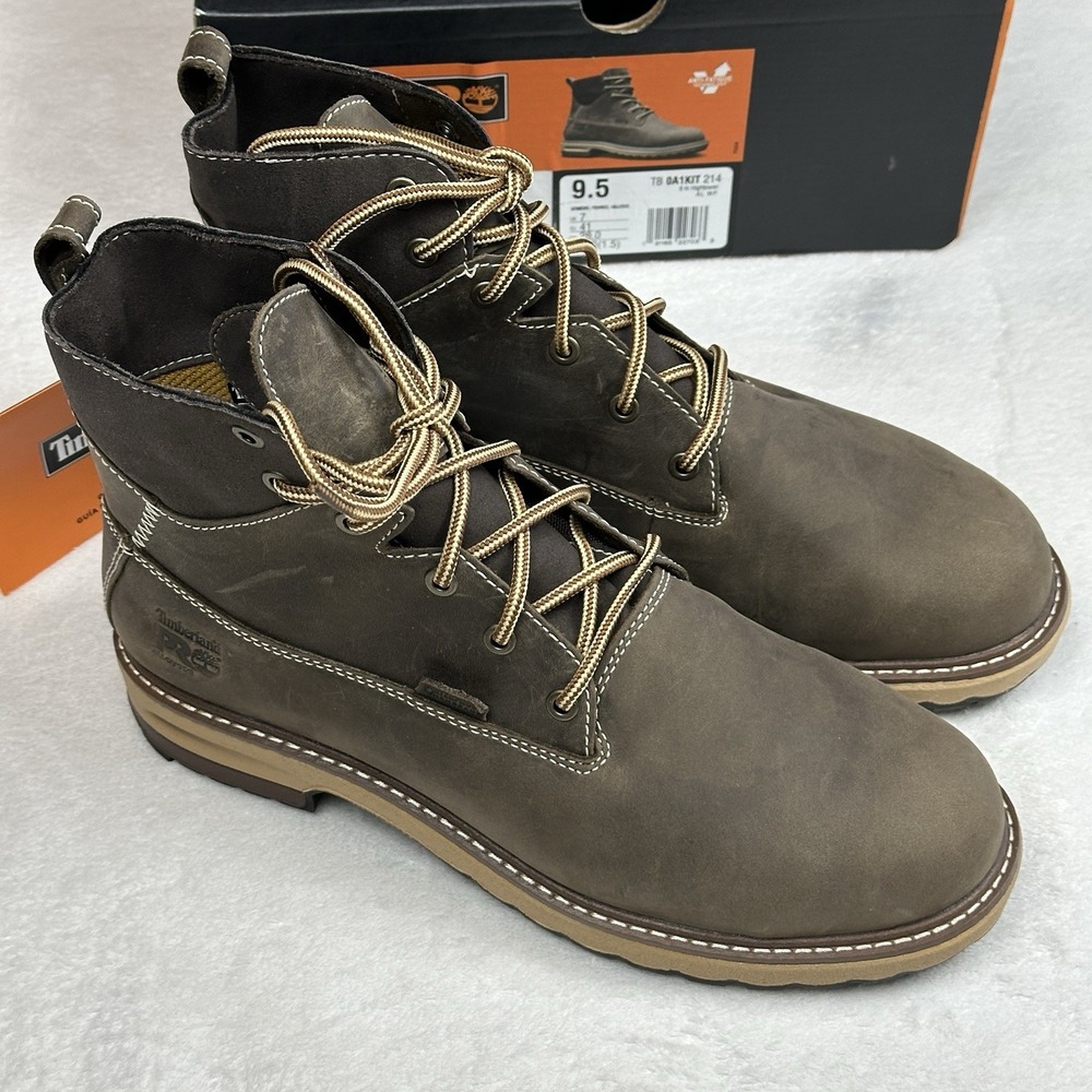 Timberland PRO Waterproof Hiking Boots Work Ankle Boots‎ Brown Size 9.5